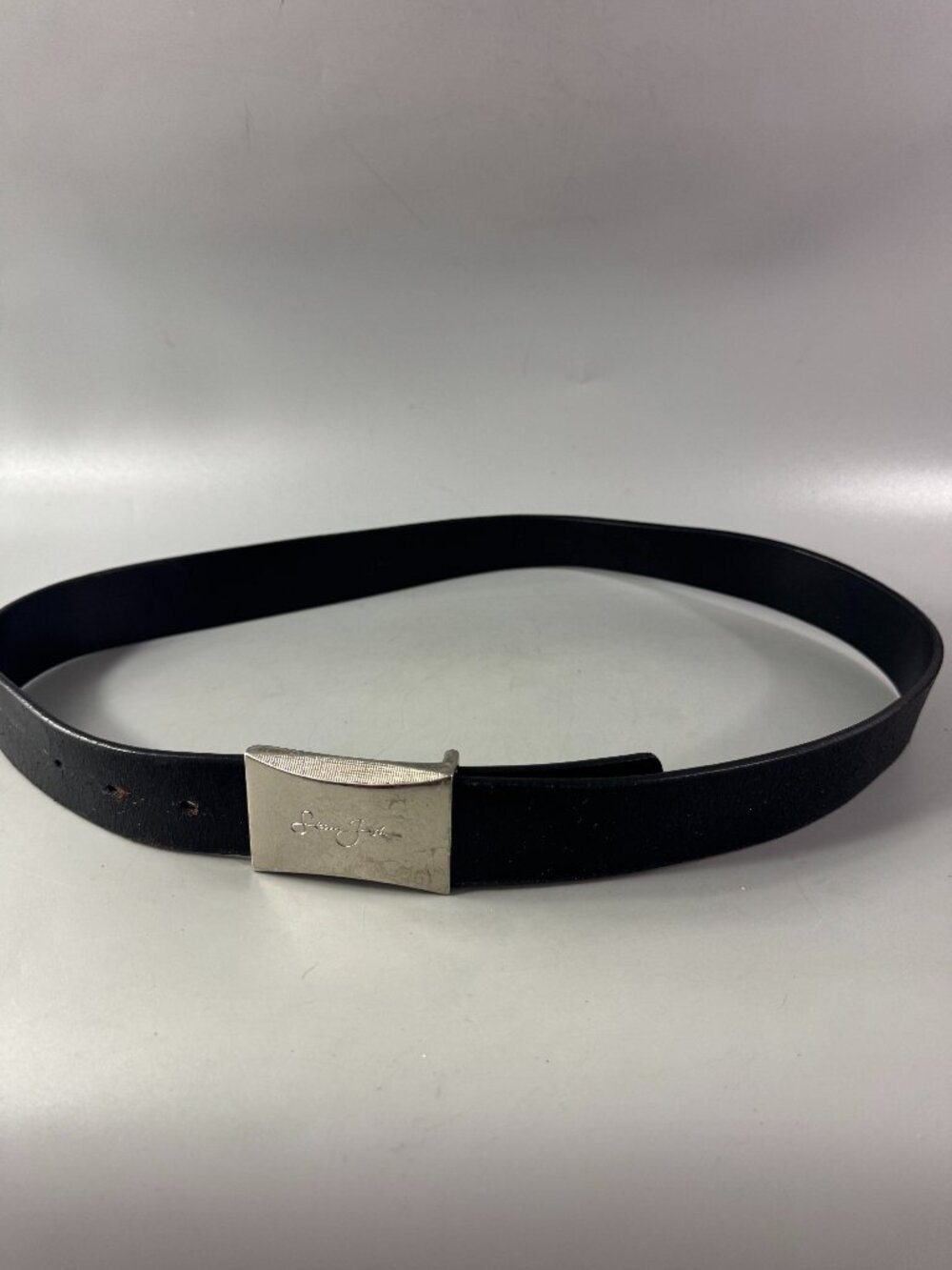 Sean Paul Black Leather Belt, Size 36
